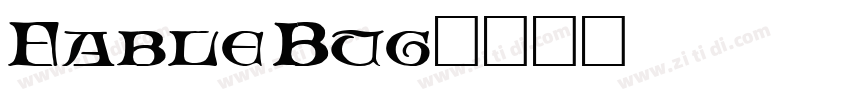 Fable Bug字体转换